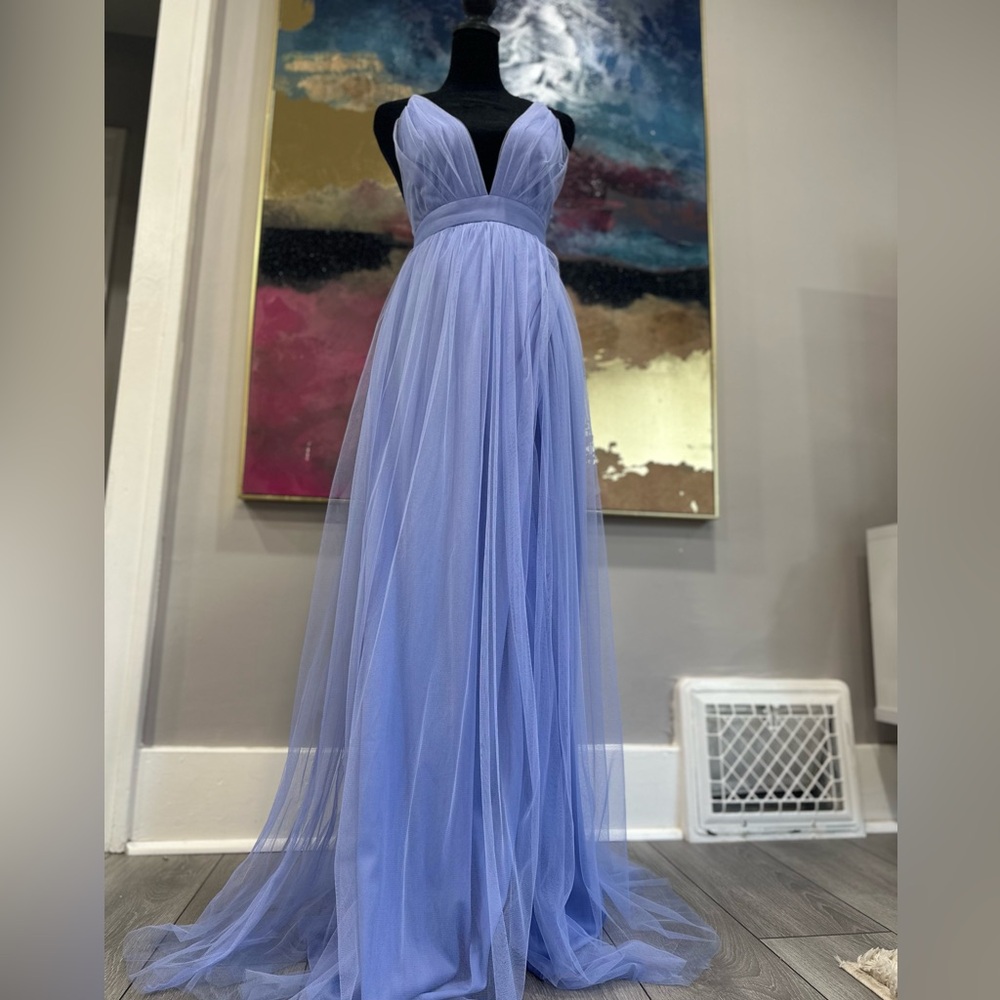 Elegant Lavender Evening Gown